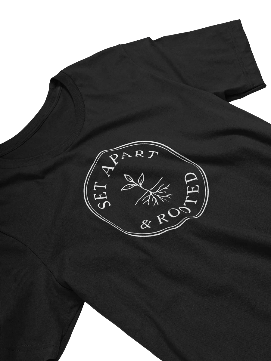 Set Apart & Rooted Branded Tee (Dark Colors) Oval Logo product image (2)