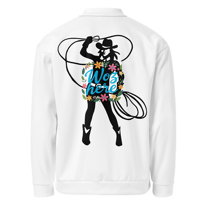 Vibrant Flora Woz Here All-Over Bomber Jacket product image (1)