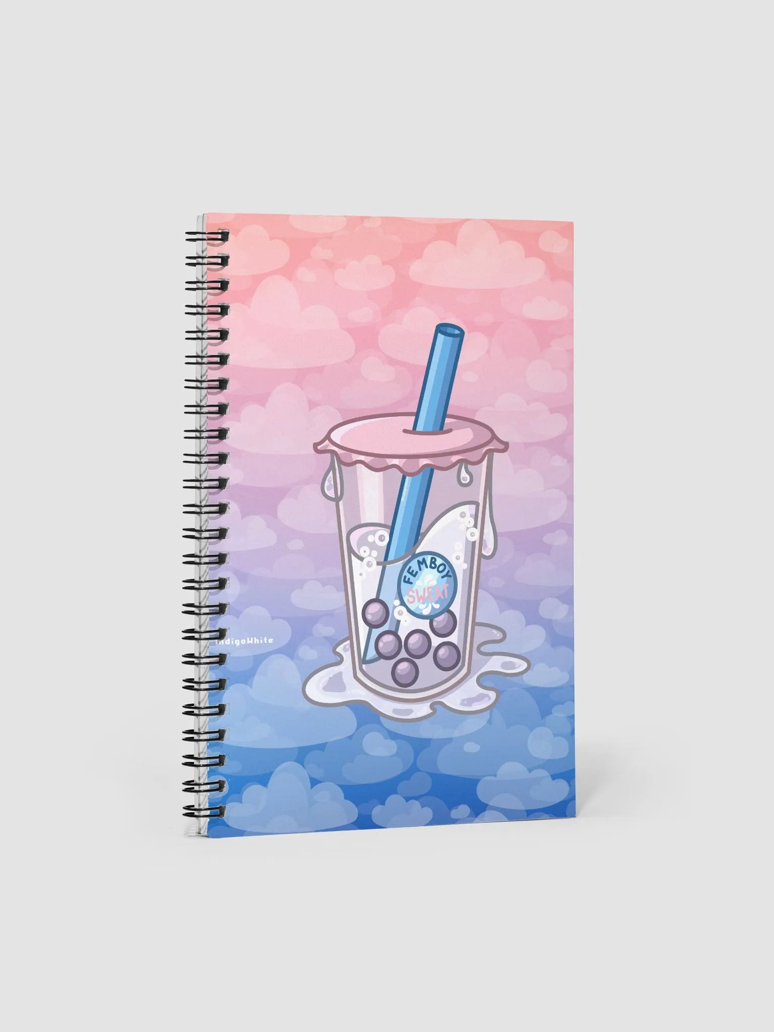 Femboy Sweat Boba Notebook product image (1)
