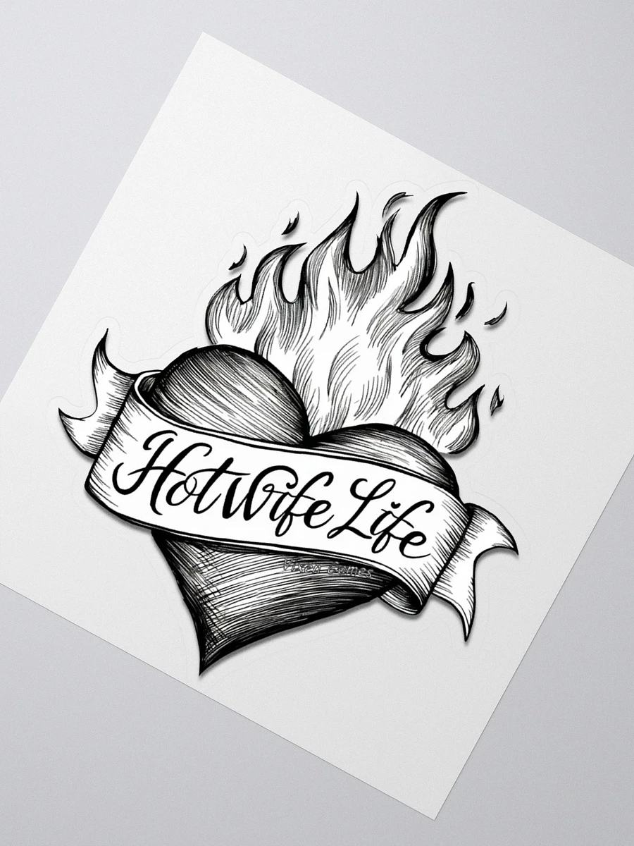 Hotwife Life Ink sketch heart Vinyl sticker product image (4)