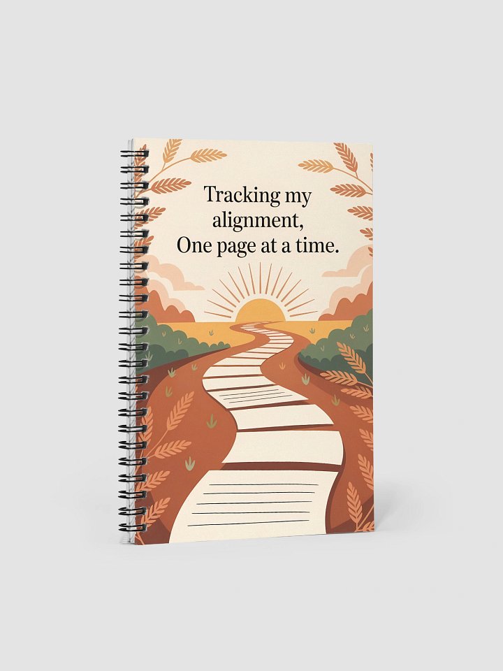 Tracking My Alignment Human Design Spiral Notebook product image (1)