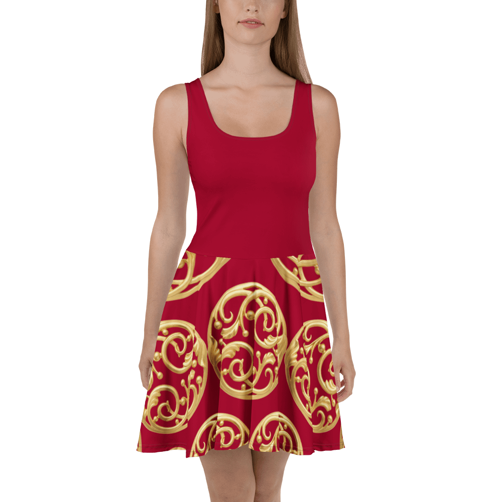 Ravishing Red All-Over Skater Dress product image (2)