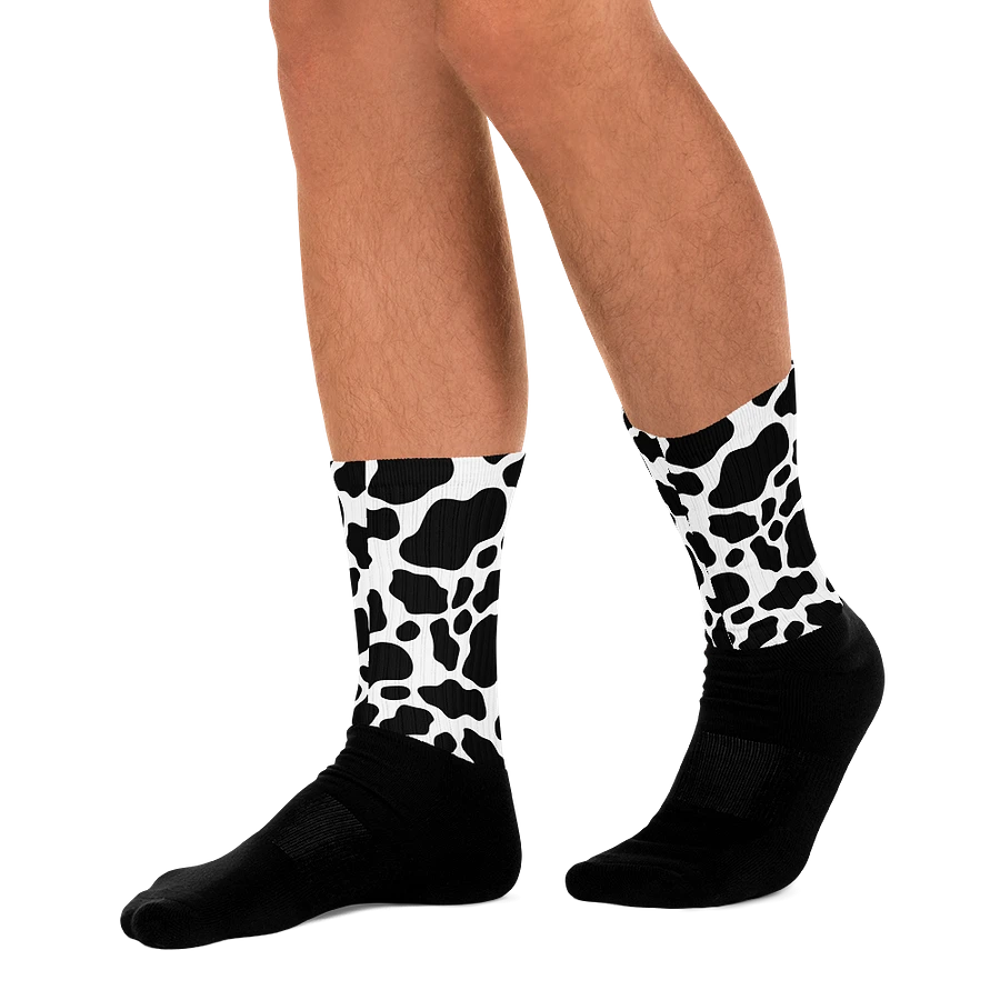 Cow Print Socks - Black & White product image (18)