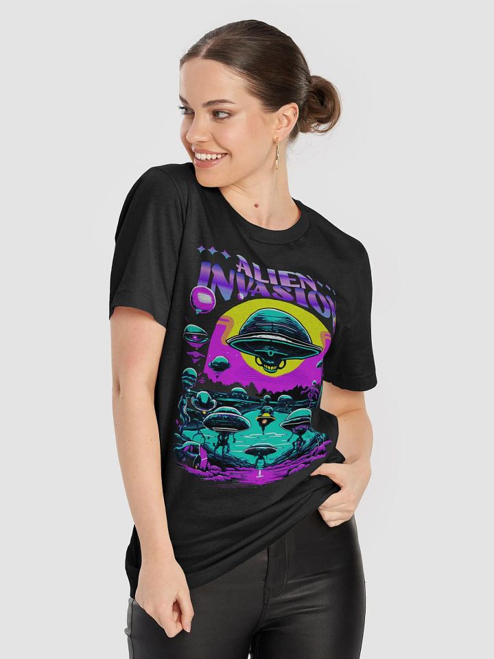 Neon Alien Invasion Super-Soft Tee product image (2)