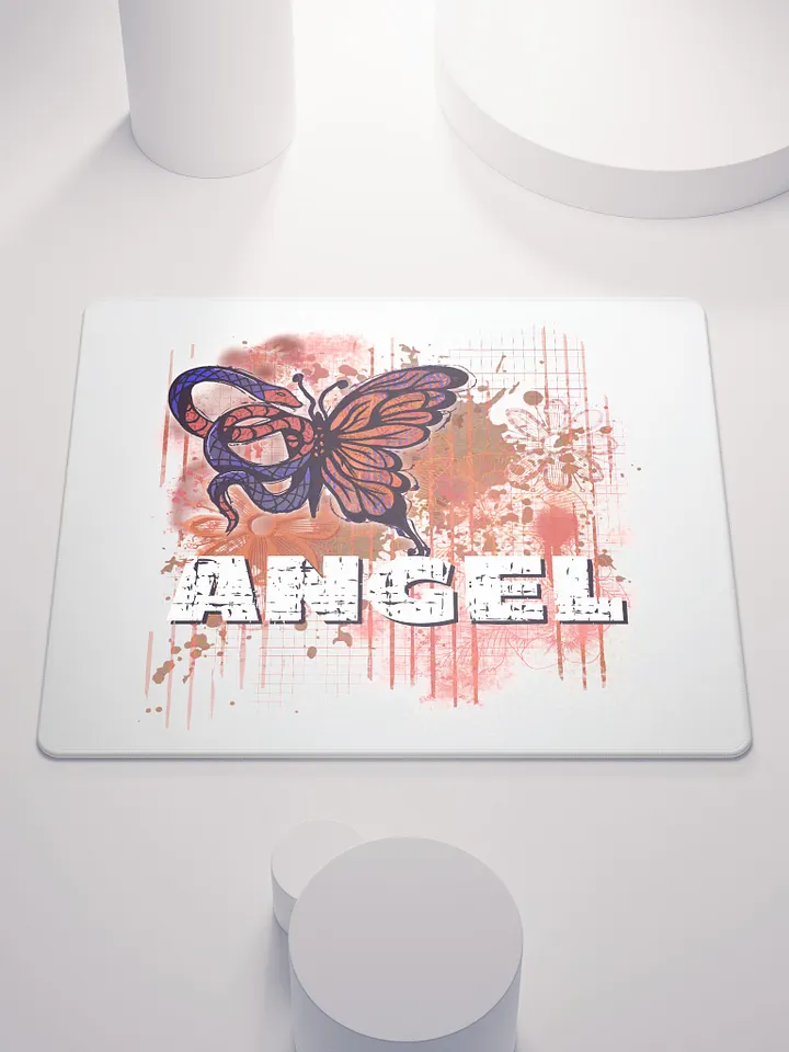 Angel Grunge Snake Butterfly Gaming Mouse Pad product image (1)