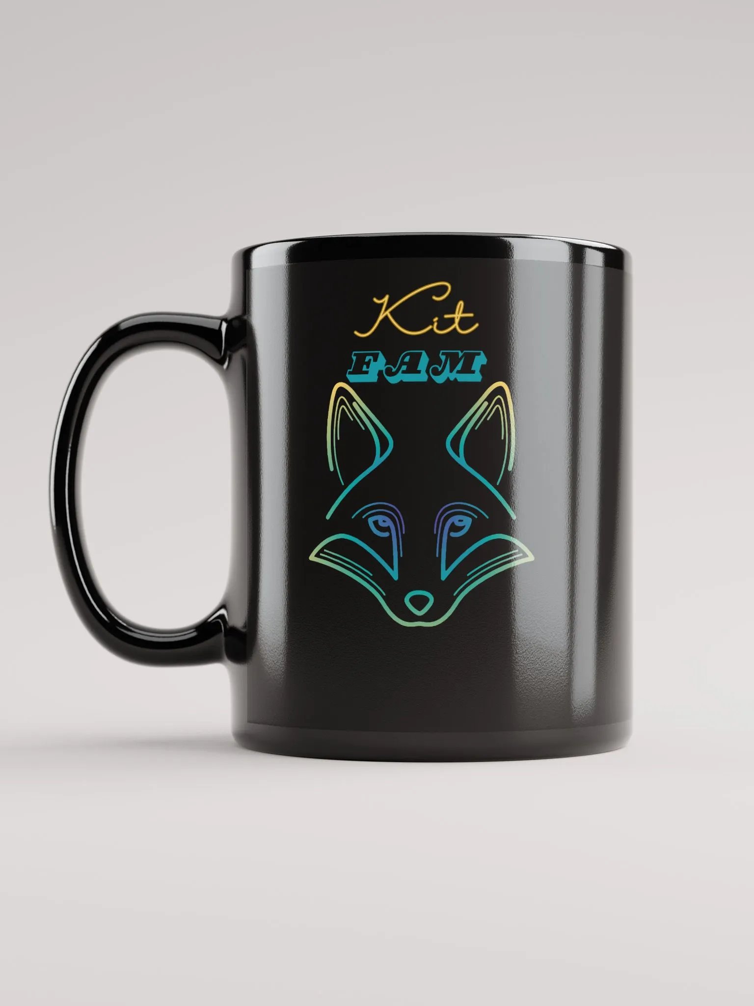 Kit Fam Black Glossy Mug product image (11)