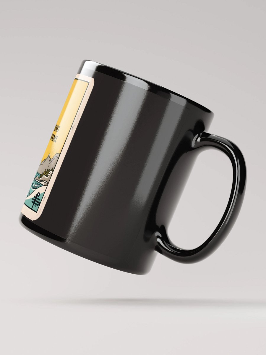 Vintage Tsunami Tarot Card Art Print Glossy Mug product image (3)