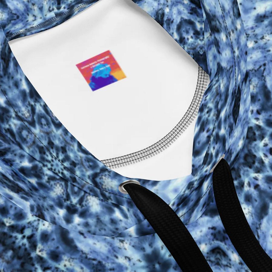 Abstract Navy and Blue Pattern Unisex Hoodie product image (10)