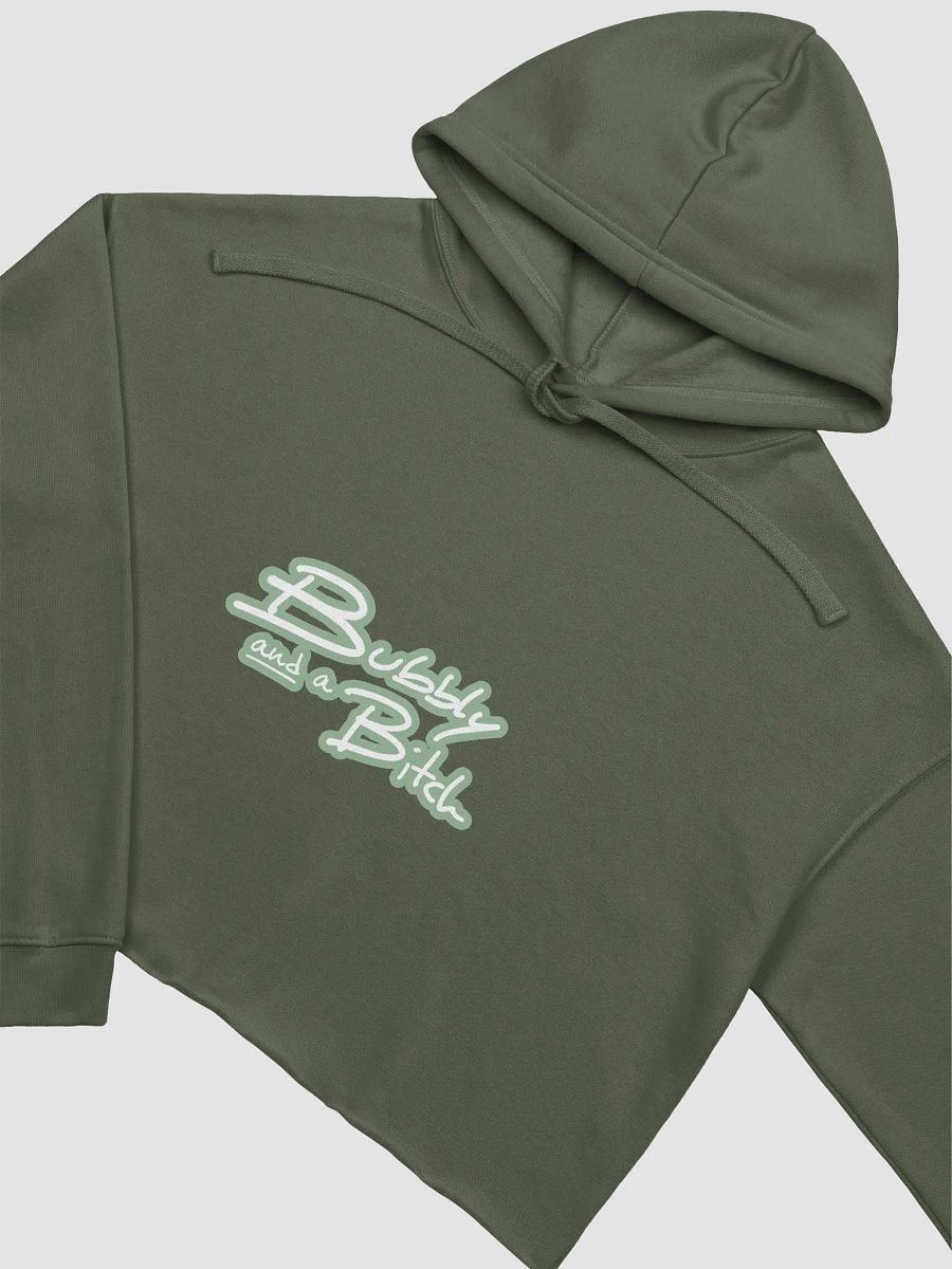 Bubbly and a B*tch (lined design, #96B697) fleece cropped hoodie product image (13)