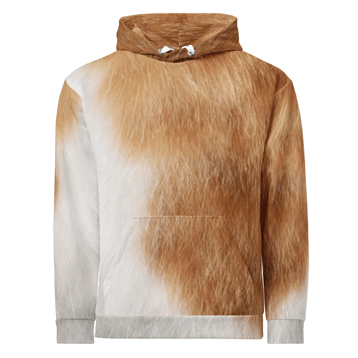 Orange & White Cat Hoodie (Unisex) product image (1)