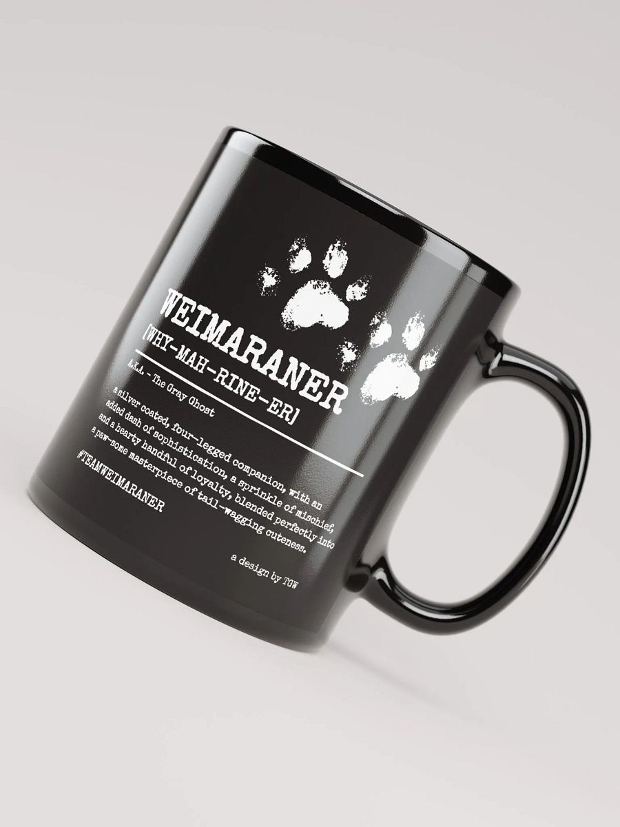 Definition of Weimaraner V2 - Black Glossy Mug product image (3)
