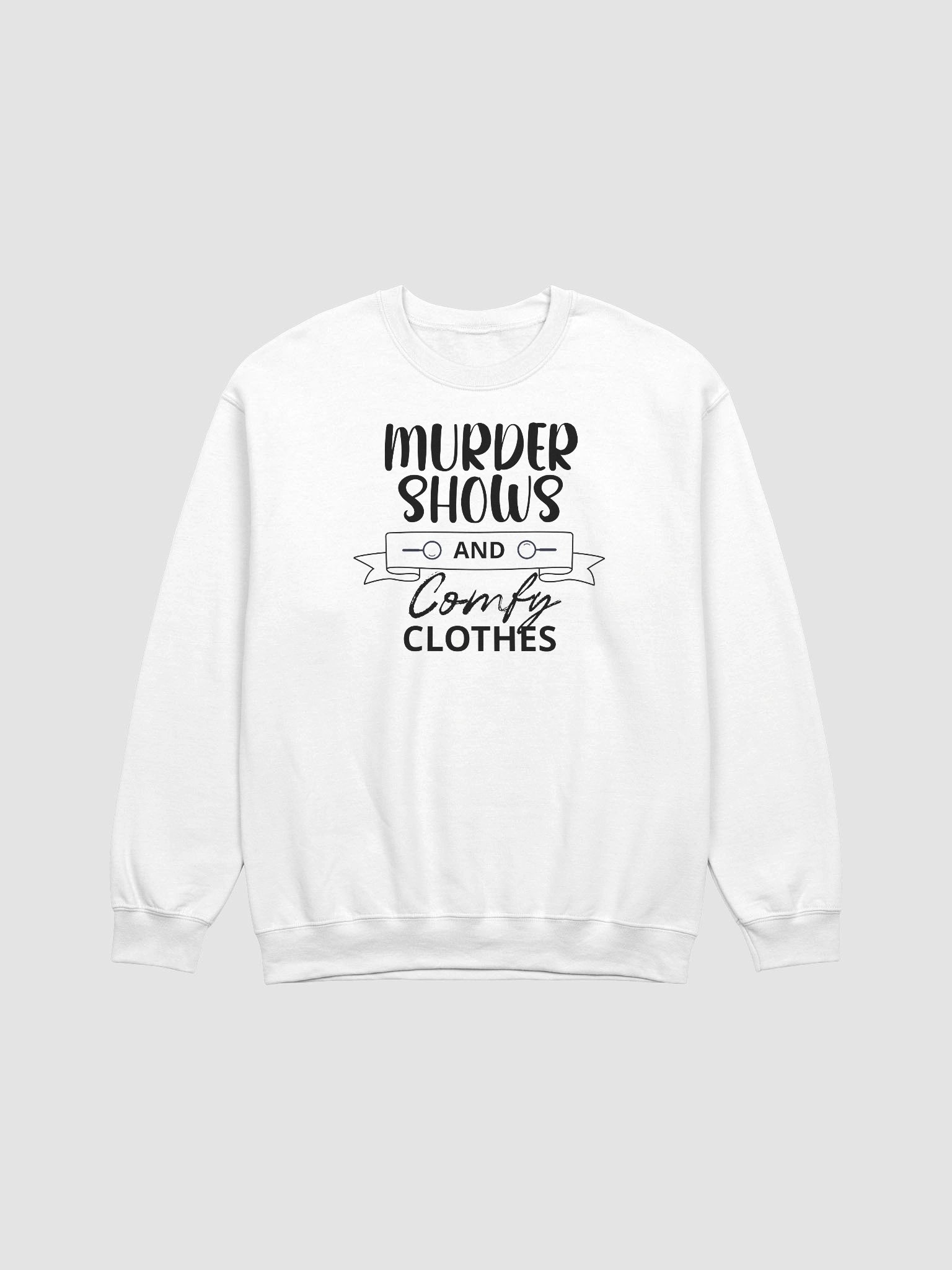 Murder Shows and Comfy Clothes Halloween Sweatshirt - Light product image (2)