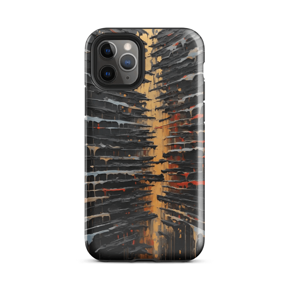 Tough Phone Case for iPhone® - Abstract Palette Knife Oil Painting 