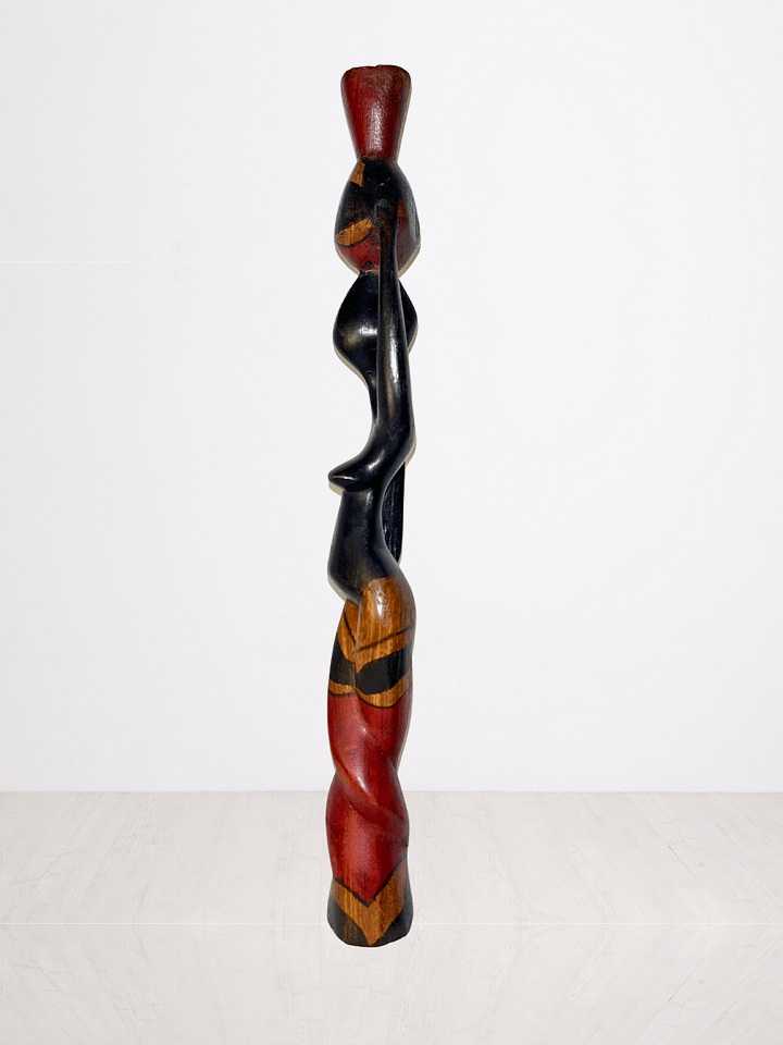 Handcarved Wooden African Woman Sculpture product image (2)