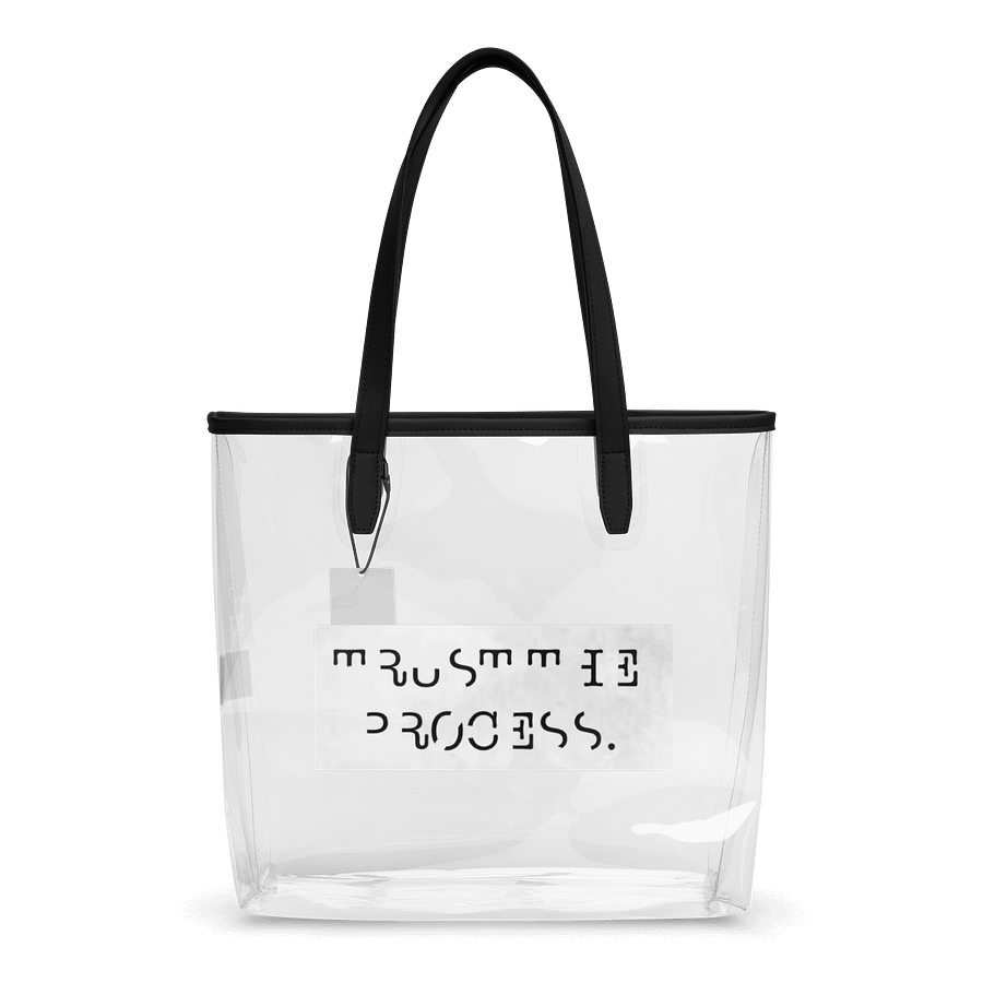 “TRUST THE PROCESS” Clear Tote Bag product image (2)