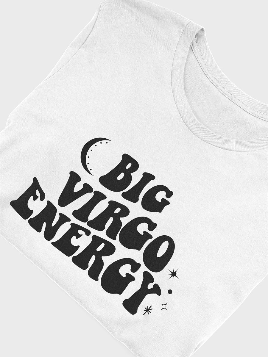 Big Virgo Energy T-Shirt (Black logo) product image (6)