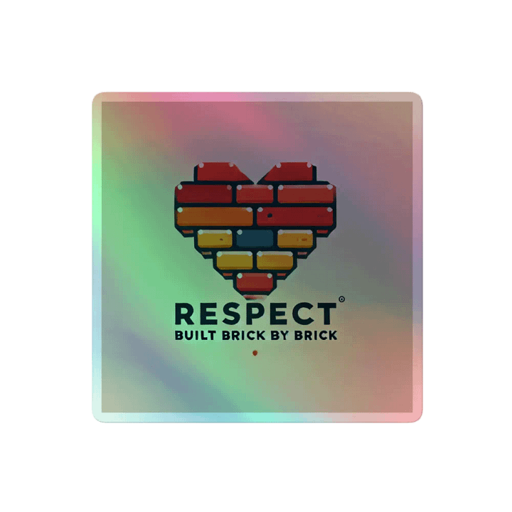 Respect: Brick by Brick Sticker 🌈🧱 product image (2)