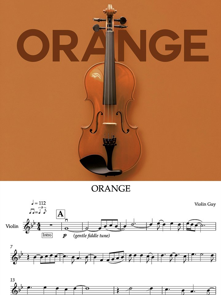 ORANGE - Sheet Music product image (1)