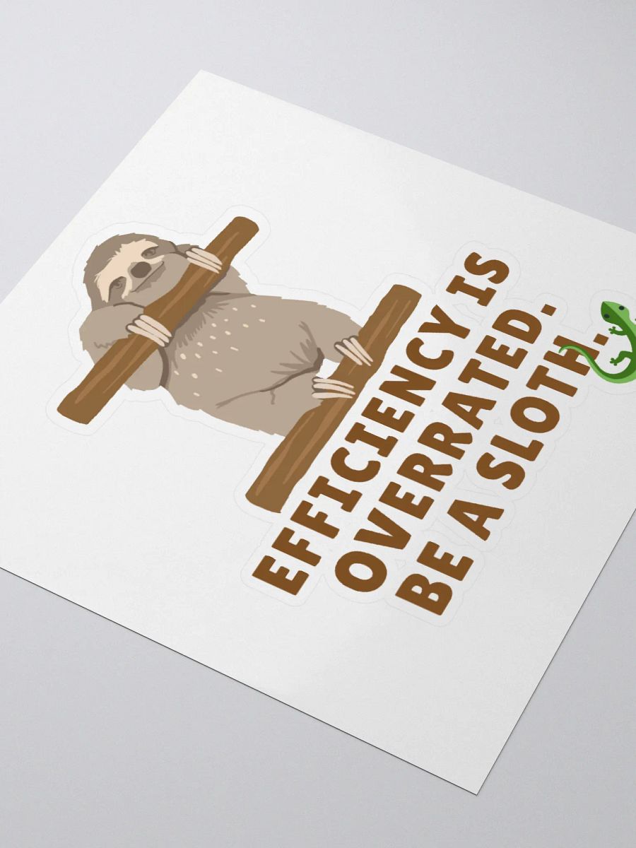 Slothful Wisdom Kiss Cut Sticker product image (3)