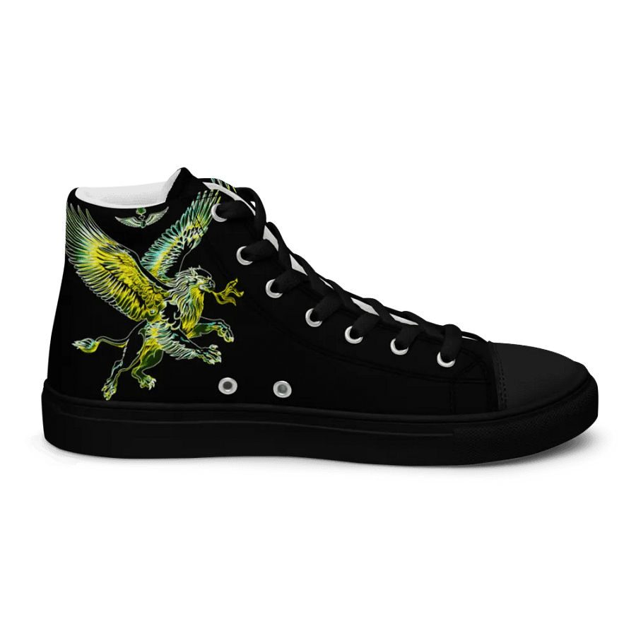 Gripen Flying Green//Griffin/Men's High Top Canvas Shoes by Allcolor product image (7)