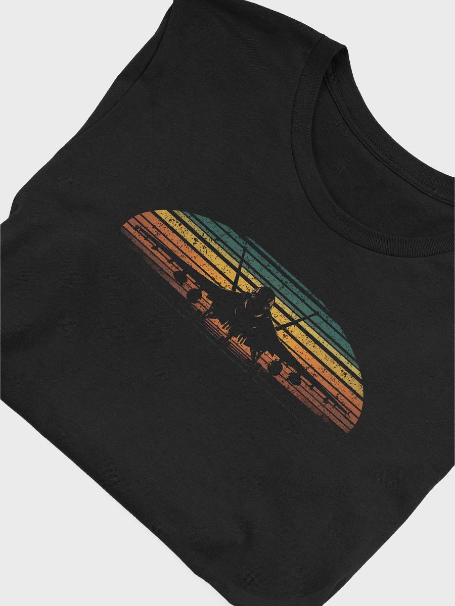 Afterburner Sunset – Retro Fighter Jet T-Shirt product image (5)