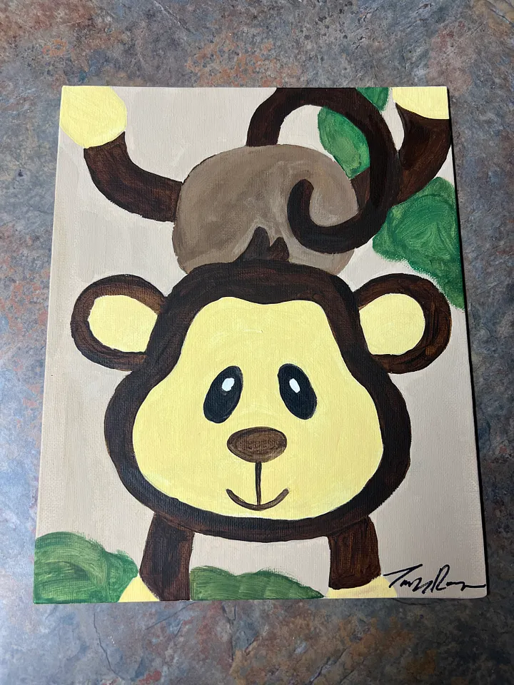 Maya the Monkey - Signed TaylorRose Art product image (1)