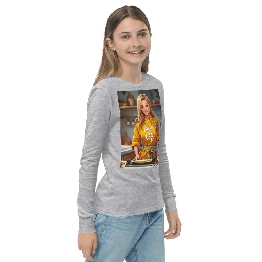 Bake My Day Youth Long Sleeve Tee product image (23)