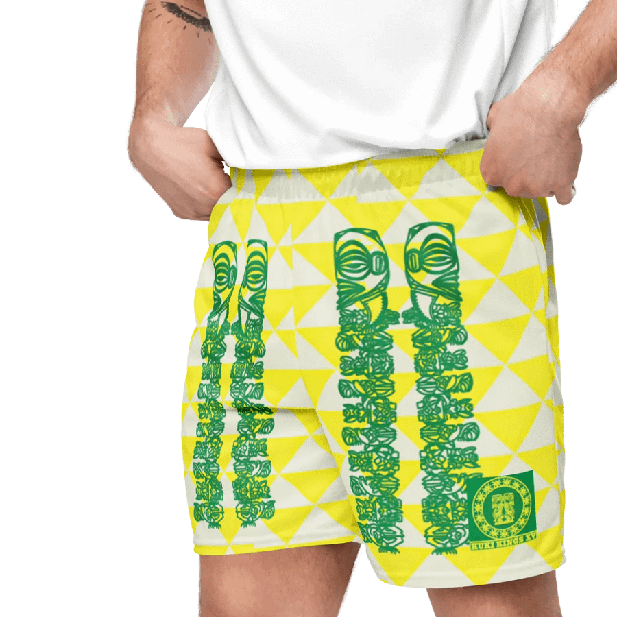 Symmetric Spirals Unisex TIKI Mesh Shorts product image (8)