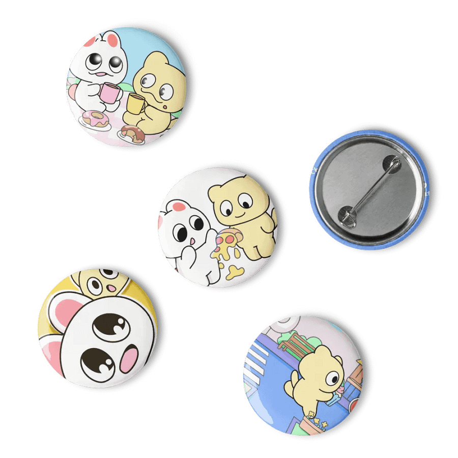 Chubby & Tom tin badge collection product image (4)