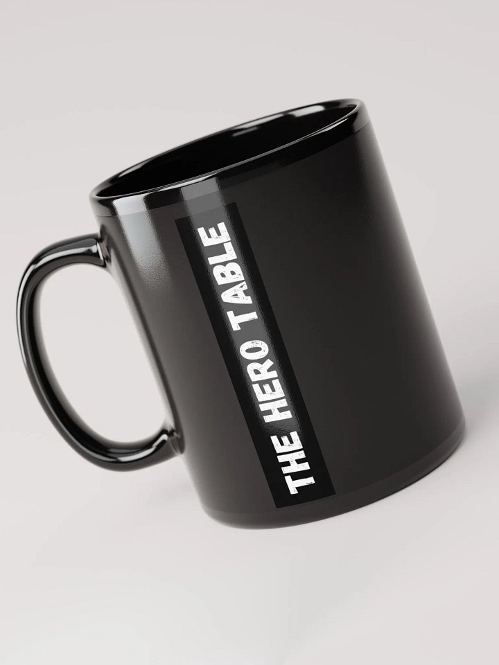 "The Hero Table" Black Glossy Mug product image (1)