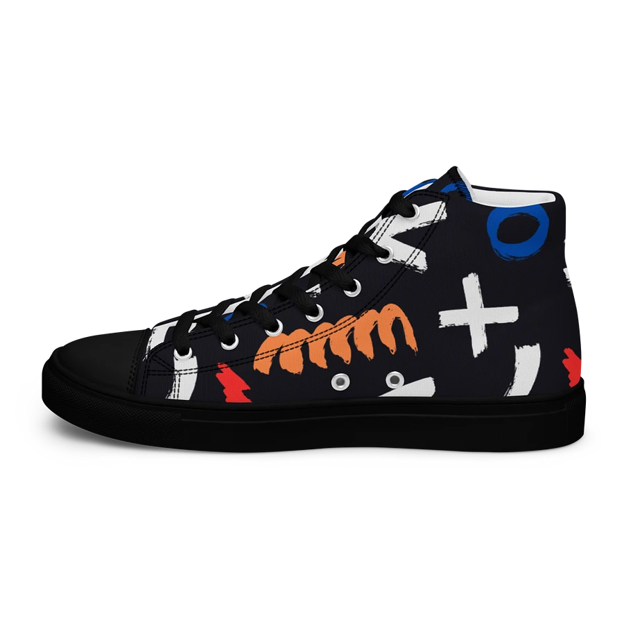 Geometry Women's High Top Canvas Shoes product image (39)