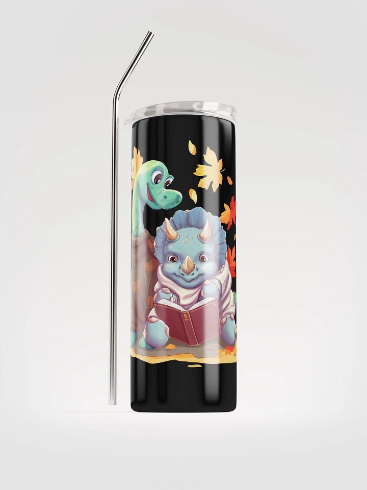 Fall Dino Water Bottle with Straw product image (2)