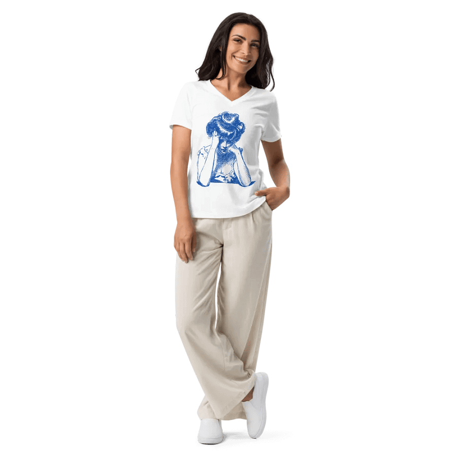 Renaissance Blues V-Neck Tee product image (9)