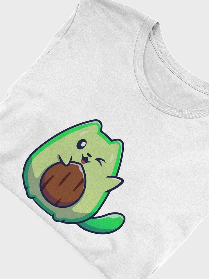 Winking Kawaii Avocado Cat T-Shirt product image (11)