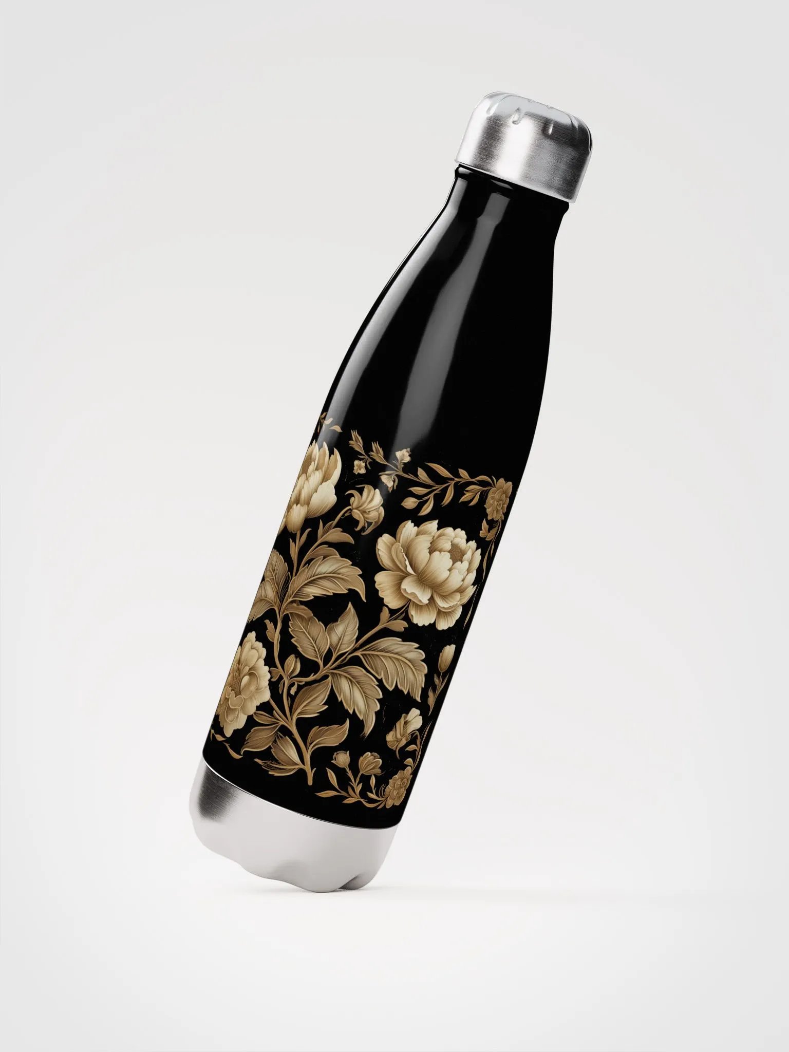 Vintage Floral Stainless Steel Water Bottle product image (2)