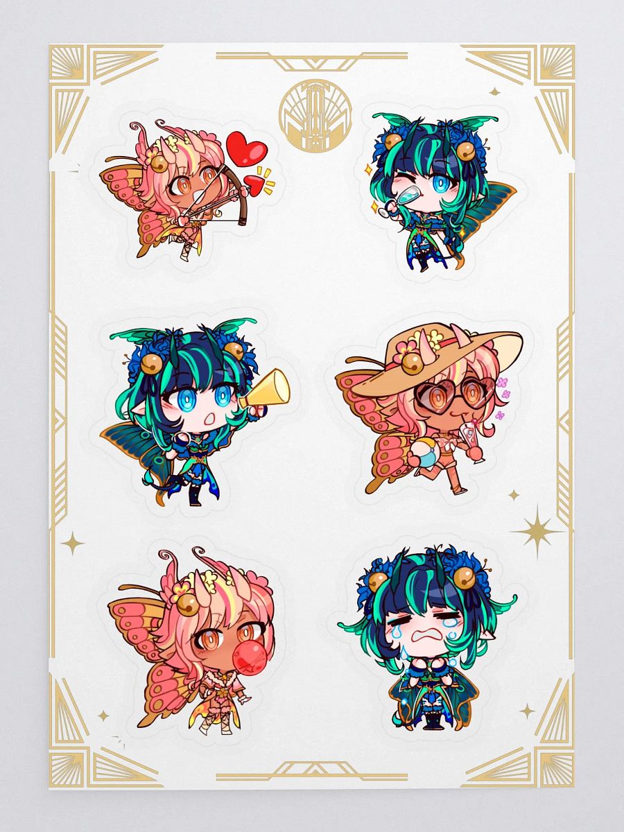 Solaris & Lunara Chibi Sticker Set product image (3)