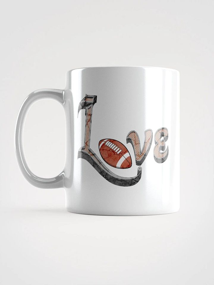Love Football White Glossy Mug product image (1)