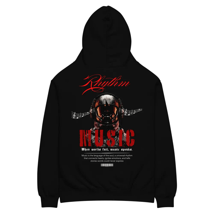 Rhythmic Flow Unisex Oversized Hoodie product image (1)