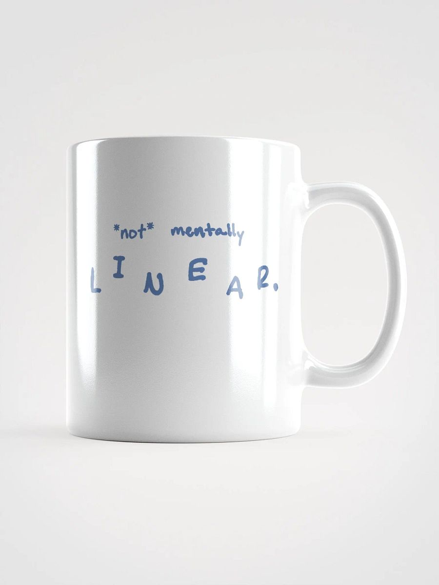 *not* mentally linear (teal design) mug product image (2)
