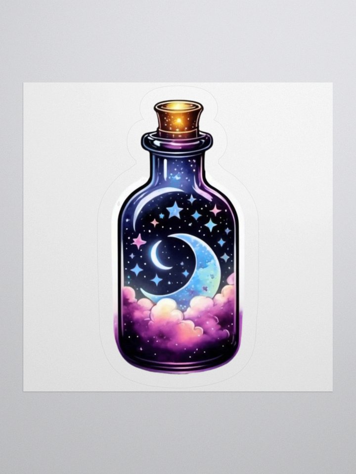 Moonlight Elixir Celestial Bottle Sticker product image (2)