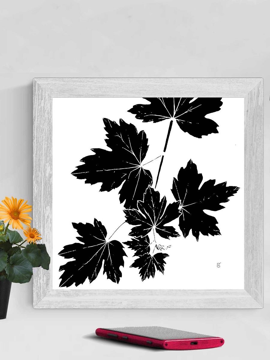 Lobed Leaves Canvas Art - Grape Leaves Light product image (3)