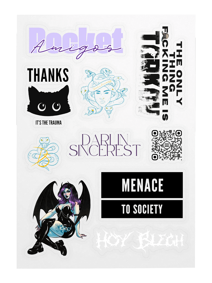 DarlinSincerest Sticker Sheet product image (1)