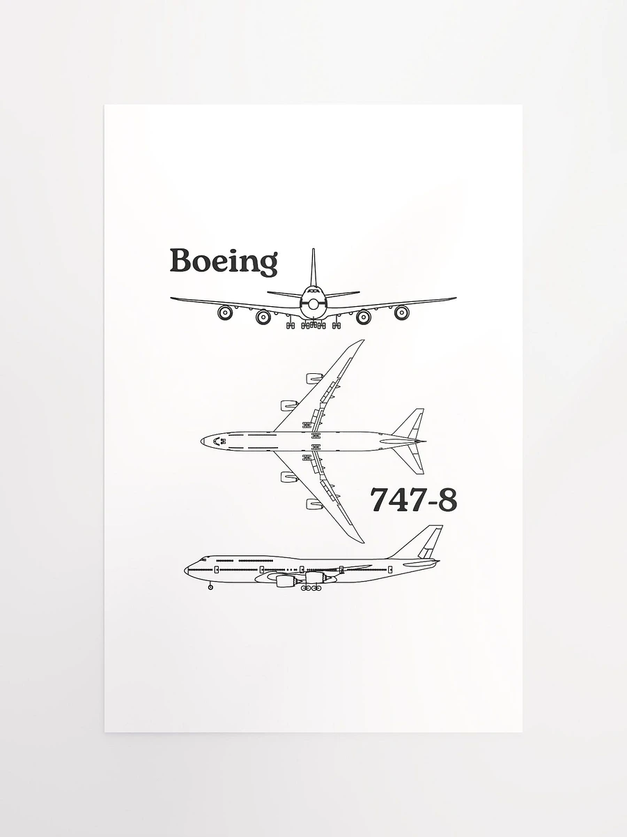 Boeing 747-8 Blueprint Poster product image (1)