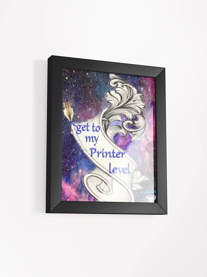 Gerahmtes hochwertiges mattes Poster, get to my Printer level product image (26)