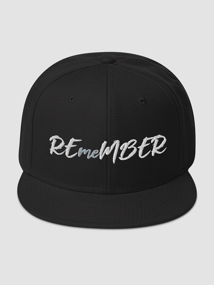 REmeMBER Snapback Hat - Black product image (2)