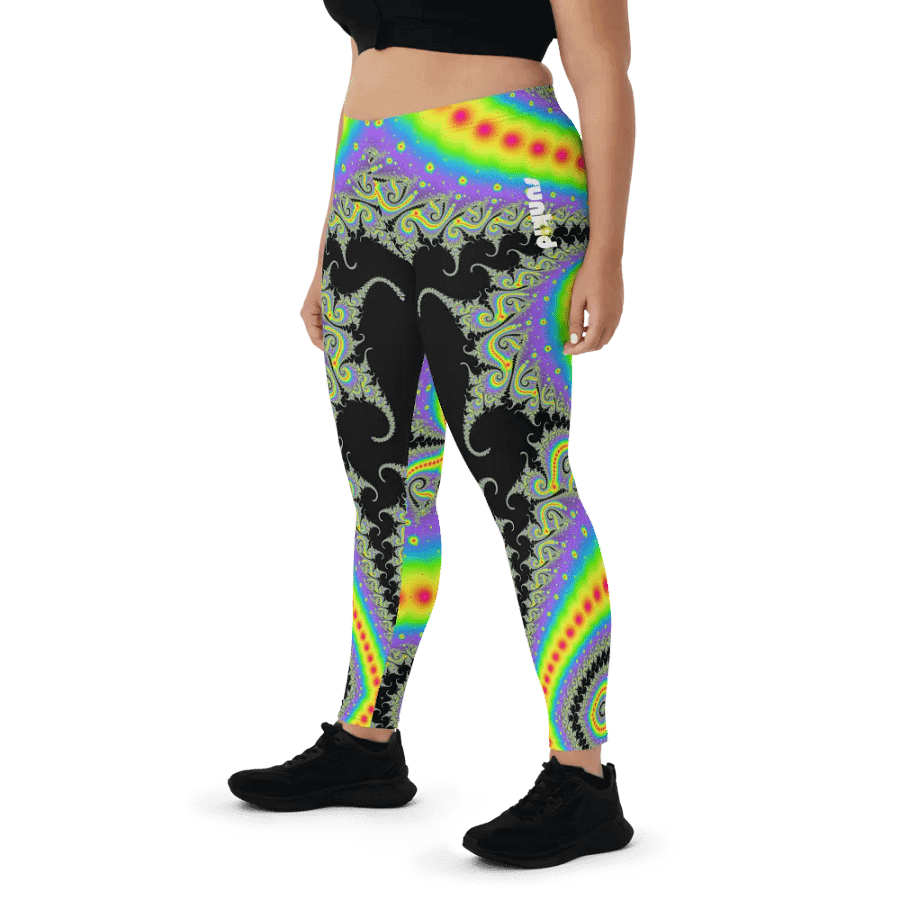 Fractal Leggings - Fluorescent Nebula product image (3)