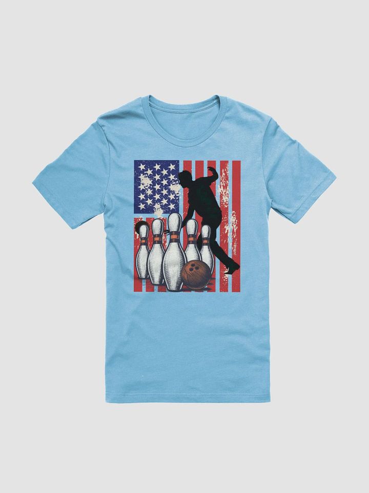 Flag American Bowling Strike! Patriotic T-Shirt product image (1)