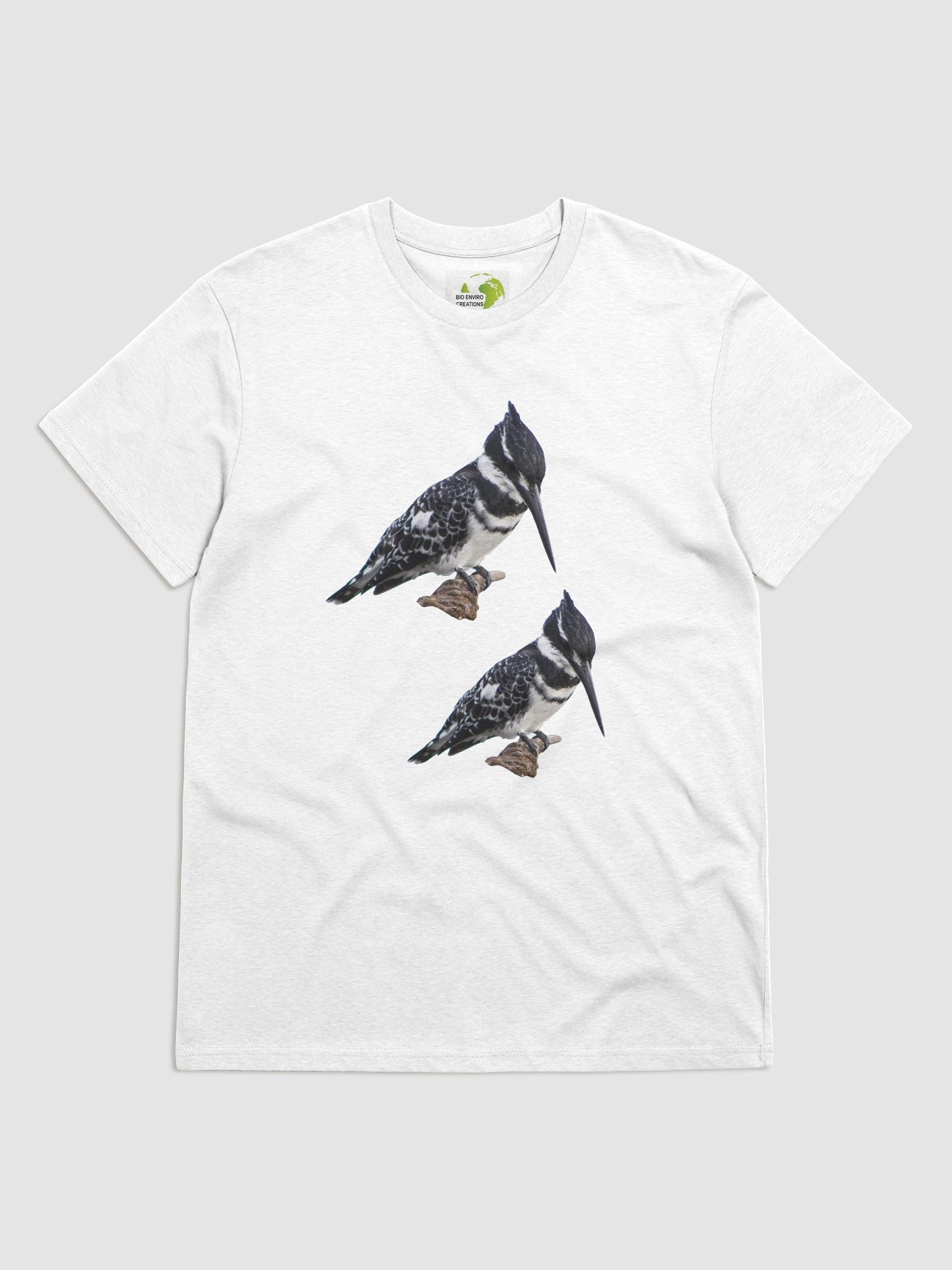 Pied Kingfisher Organic Cotton T-Shirt -plain product image (4)