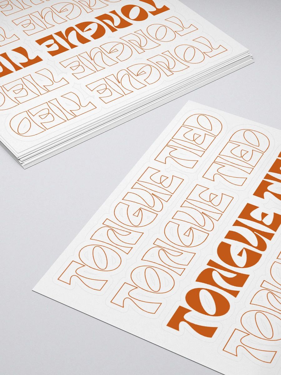 Thank you Tongue Tied Stickers product image (4)