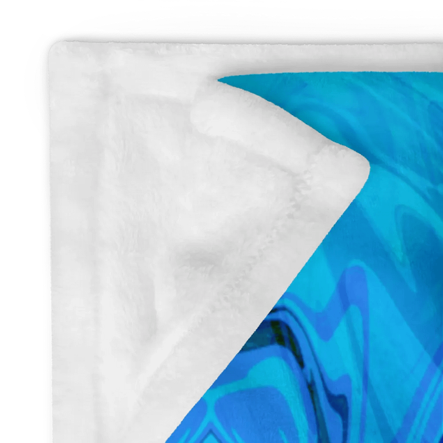 Blue and Black Swarm Pattern Urban Design Throw Blanket product image (24)
